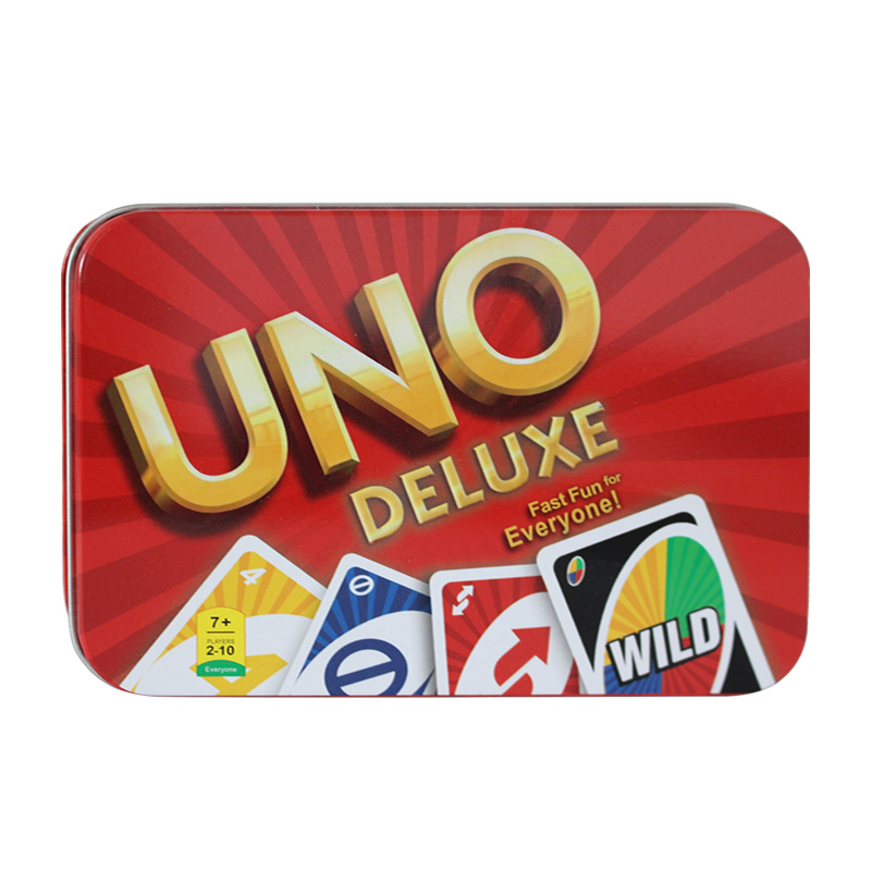 UNO Deluxe Card Game for with 108 Card Deck, Scoring Pad and Pencil, Kid Teen & Adult Game Night for 2 to 10 Players, Makes a Great Gift for 7 Year Olds and Up