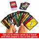 Mattel Games UNO Show ‘em No Mercy Card Game in Storage & Travel Tin for Kids, Adults & Family Night with Extra Cards, Special Rules & Tougher Penalties